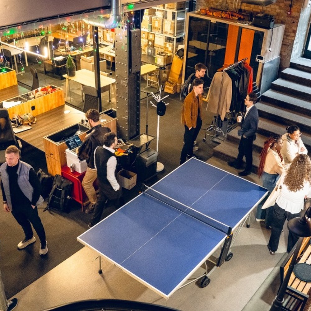 Networking around the ping-pong table at Double9